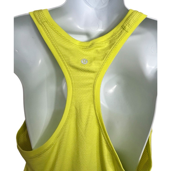 Lululemon Swiftly Tech Racerback 2.0 Sz 12 Highlight Yellow Sweat-Wicking Tee - Picture 9 of 10